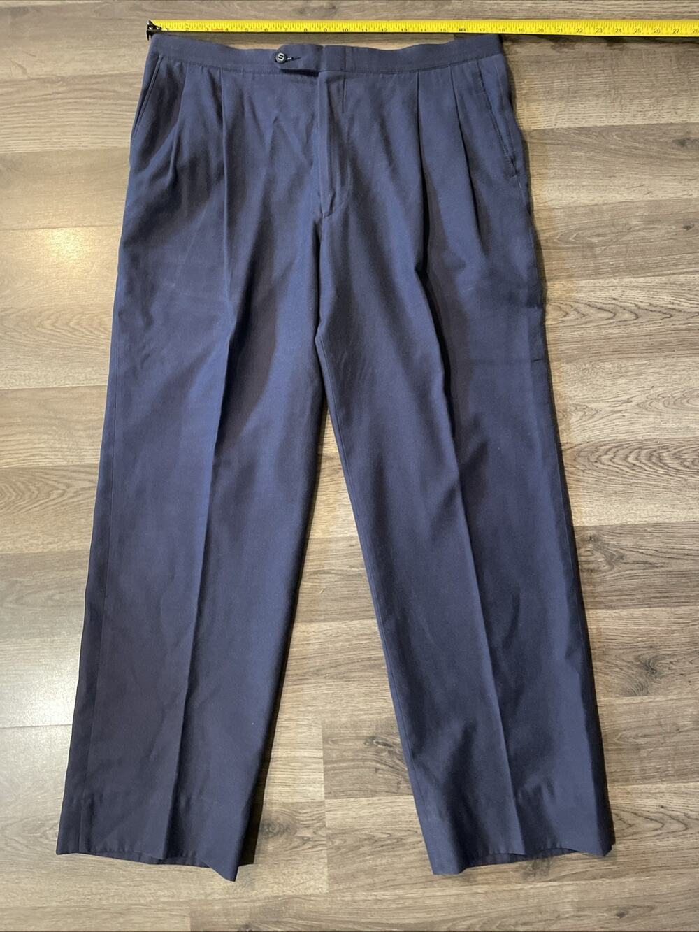 Vintage 70s Sansabelt Golf Pants Mens 36 Navy Blue Slacks Grandpacore Retro Golf